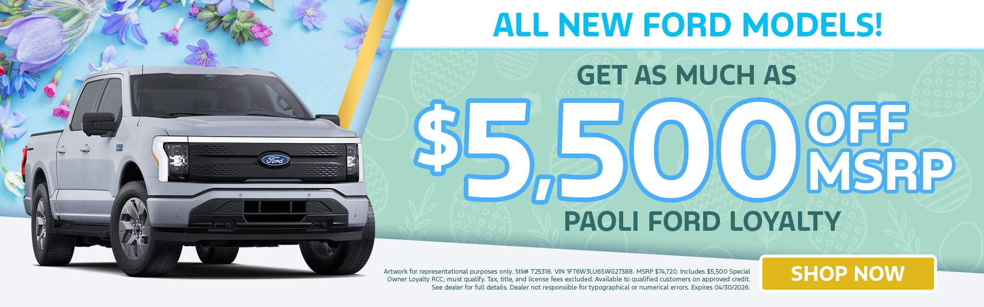 All New Ford Models $5,500 Off MSRP!